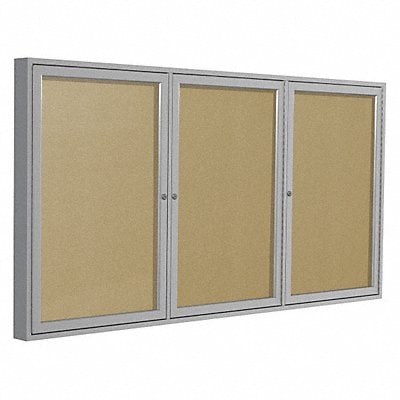 Enclosed Bulletin Board Tack 72x48 In. MPN:PA34872VX-181