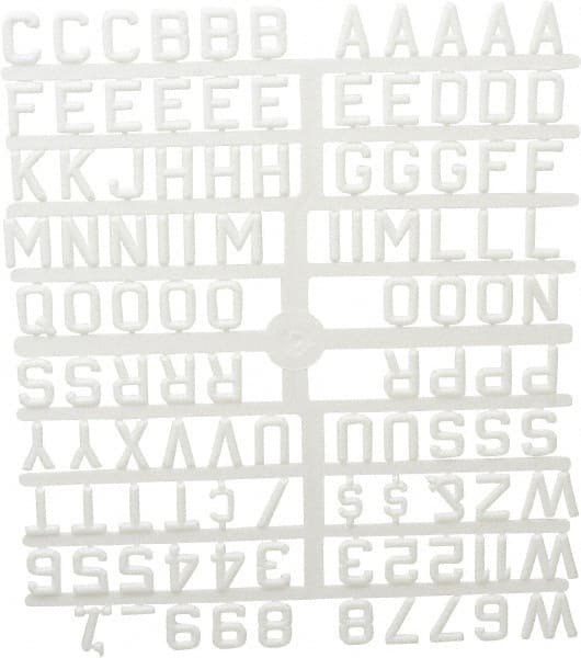 Plastic Letter Kits, Display Size: 3/4 (Inch) MPN:LG34