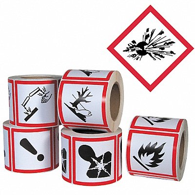 Pictogram Label Exploding Bomb PK500 MPN:GHS1259