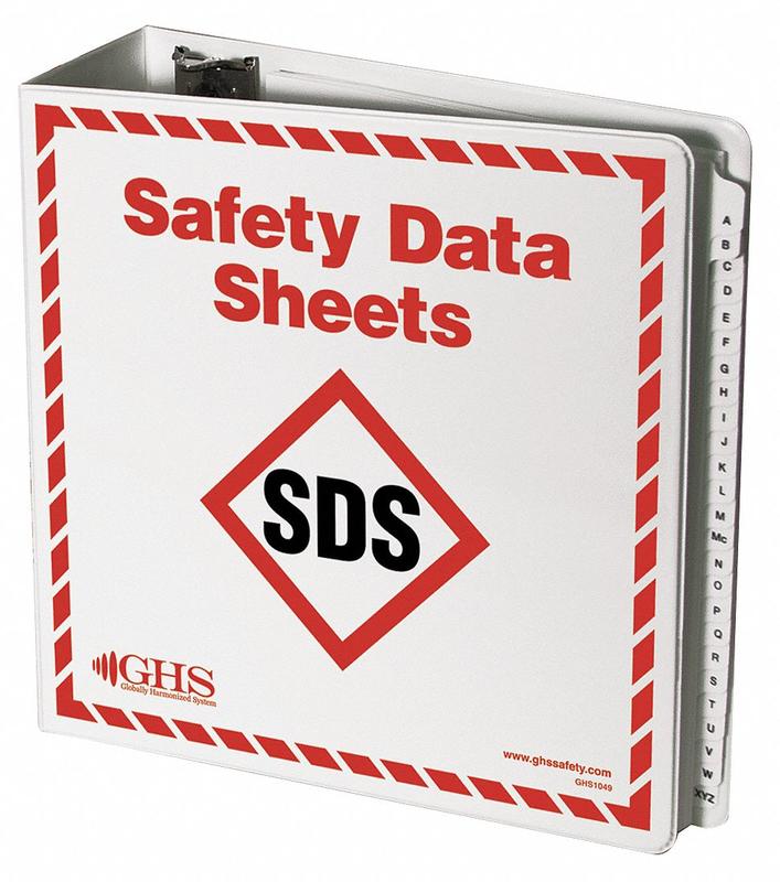 SDS Binder With A-Z Dividers MPN:GHS1049