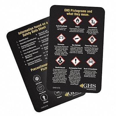 Wallet Card Chemical/HAZMAT Trng PK50 MPN:GHS1015