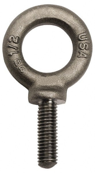 Fixed Blank Lifting Eye Bolt: With Shoulder, Grade C-1035 Forged Steel MPN:12251 1