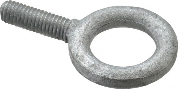 Fixed Lifting Eye Bolt: Without Shoulder, 1,400 lb Capacity, 3/8-16 Thread, Grade C-1035 Forged Steel MPN:26111 1