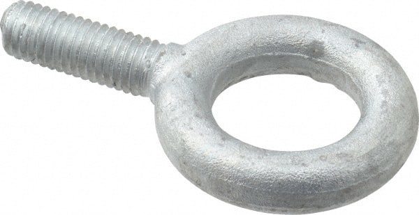 Fixed Lifting Eye Bolt: Without Shoulder, 2,600 lb Capacity, 1/2-13 Thread, Grade C-1035 Forged Steel MPN:26117 3