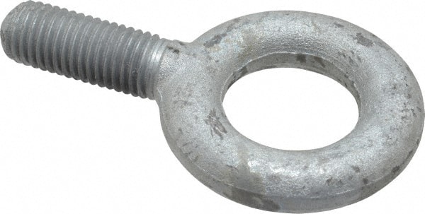 Fixed Lifting Eye Bolt: Without Shoulder, 6,000 lb Capacity, 3/4-10 Thread, Grade C-1035 Forged Steel MPN:26126 5