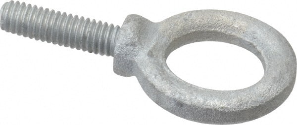 Fixed Lifting Eye Bolt: With Shoulder, 900 lb Capacity, 5/16-18 Thread, Grade C-1035 Forged Steel MPN:26158 6