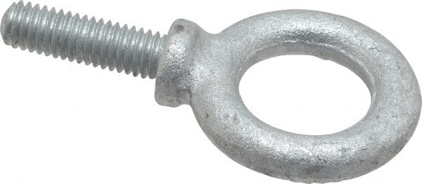 Fixed Lifting Eye Bolt: With Shoulder, 1,400 lb Capacity, 3/8-16 Thread, Grade C-1035 Forged Steel MPN:26161 6