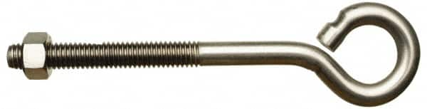 #6-32, Stainless Steel Wire Turned Open Eye Bolt MPN:GIB07255