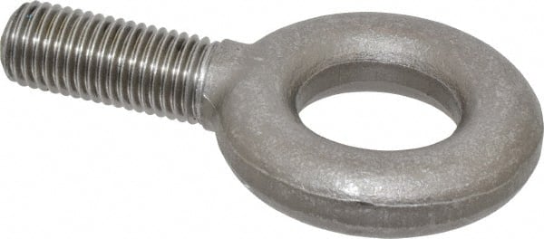 Fixed Lifting Eye Bolt: Without Shoulder, 9,000 lb Capacity, 1-8 Thread, Grade 1030 Steel MPN:P13702GB