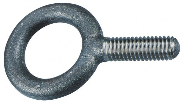 Fixed Lifting Eye Bolt: Without Shoulder, 11,600 lb Capacity, 1 Thread, Grade 8620 Alloy Steel MPN:P13702LTGB