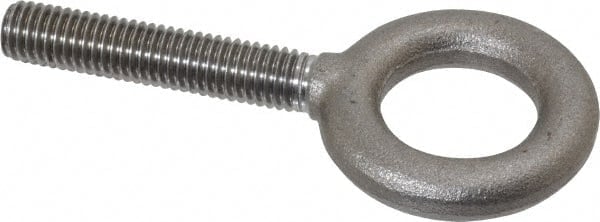 Lifting Eye Bolt: Without Shoulder, 2,600 lb Capacity, 1/2-13 Thread, Grade C-1030 Steel MPN:SP12097