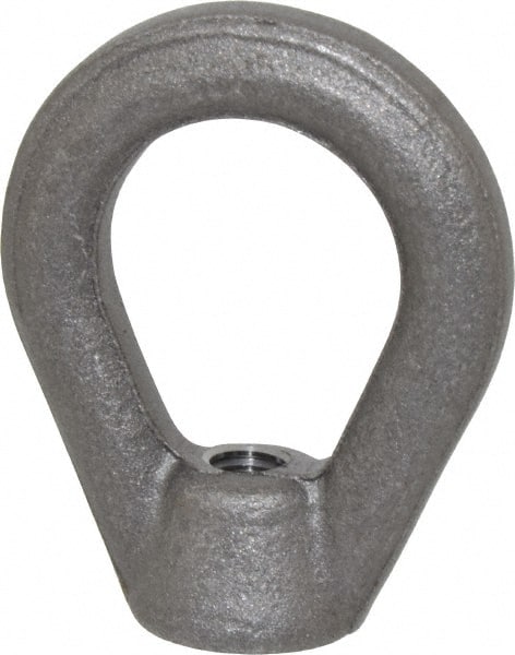 2,700 Lb Capacity, 3/8-16 Thread, Self Colored, Carbon Steel Heavy Duty Lifting Eye Nut MPN:P16037GB