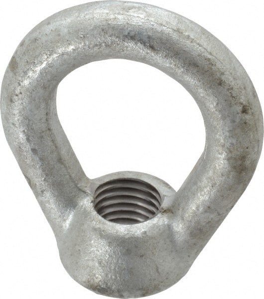 5,000 Lb Capacity, 3/4-10 Thread, Galvanized Finsih, Carbon Steel Heavy Duty Lifting Eye Nut MPN:P16075GGB