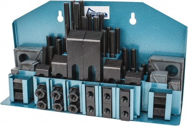 52 Piece Fixturing Step Block & Clamp Set with 25mm Step Block, 16mm T-Slot, M12x1.75 Stud Thread MPN:68004G