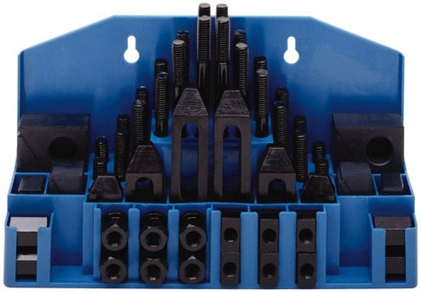 52 Piece Fixturing Step Block & Clamp Set with 25mm Step Block, 20mm T-Slot, M16x2.0 Stud Thread MPN:68007G