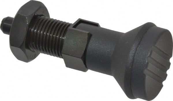 M16x1.5, 23mm Thread Length, 8mm Plunger Diam, Lockout Knob Handle Indexing Plunger MPN:IPG-105-G