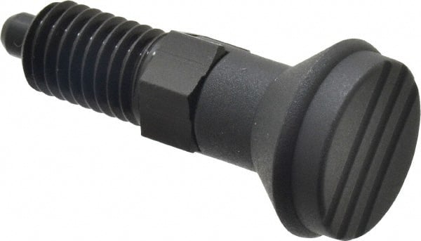 1/2-13, 17mm Thread Length, 6mm Plunger Diam, Lockout Knob Handle Indexing Plunger MPN:IPG-110-G