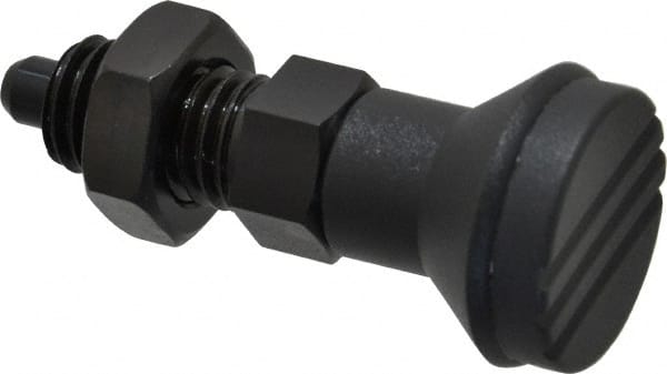 5/8-11, 23mm Thread Length, 8mm Plunger Diam, Knob Handle Indexing Plunger MPN:IPG-119-G