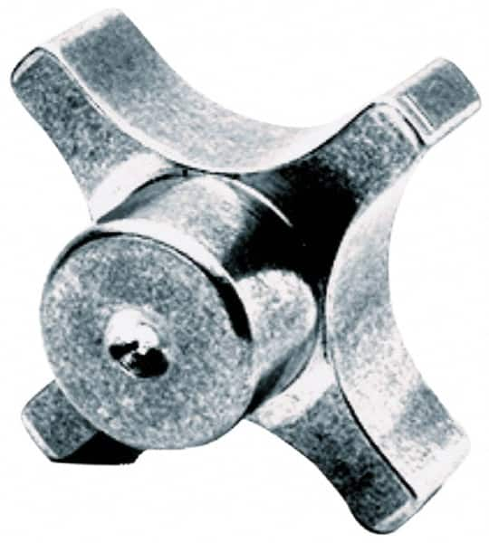 Lobed Knob: 63.5 mm Head Dia, 4 Points, Aluminum MPN:ALH-26MT-G