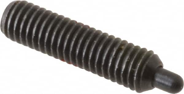 Threaded Spring Plunger: M5 x 0.8, 19 mm Thread Length, 2.36 mm Dia, 3 mm Projection MPN:67002G