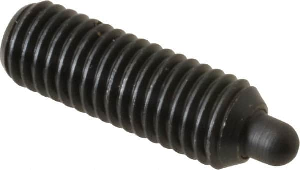 Threaded Spring Plunger: M10 x 1.5, 29 mm Thread Length, 4.72 mm Dia, 5 mm Projection MPN:67005G