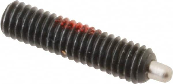 Threaded Spring Plunger: M4 x 0.7, 16 mm Thread Length, 1.78 mm Dia, 2.5 mm Projection MPN:67009G