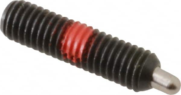 Threaded Spring Plunger: M5 x 0.8, 19 mm Thread Length, 2.36 mm Dia, 3 mm Projection MPN:67010G
