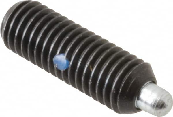 Threaded Spring Plunger: M10 x 1.5, 29 mm Thread Length, 4.72 mm Dia, 5 mm Projection MPN:67013G