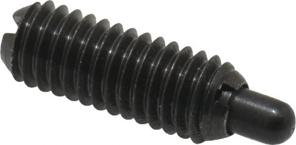 Threaded Spring Plunger: M6 x 1, 16 mm Thread Length, 3.02 mm Dia, 4 mm Projection MPN:MSW10-4FS-PT-G