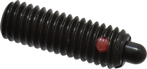 Threaded Spring Plunger: 3/8-16, 1-1/8