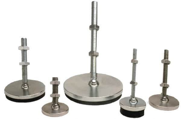 5/8-11 Bolt Thread, Studded Pivotal Stud Mount Leveling Pad & Mount MPN:LP3-C4H-G