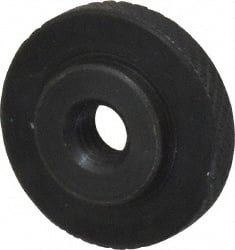 #10-32 UNF Thread, Black Oxide Finish, Steel Round Knurled Check Nut MPN:853300-G