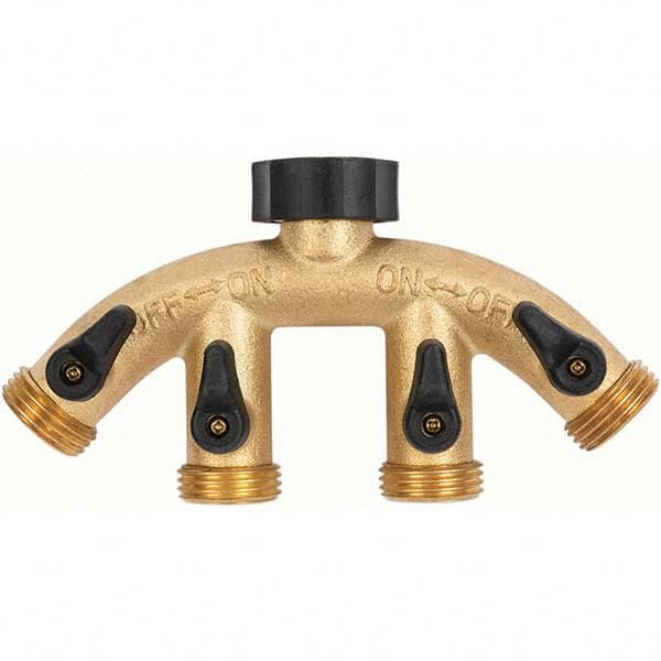 Garden Hose Shut-Off Valve: Female & Male, 3/4