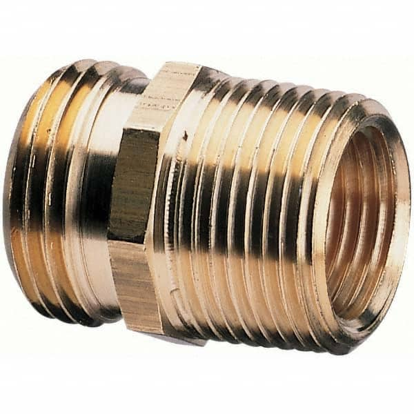 Garden Hose Connector: Male Hose to Female Pipe & Male Hose to Male Pipe, 3/4