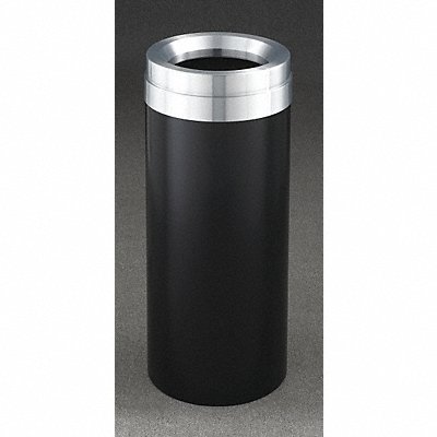 Trash Can Round 15 gal Black MPN:F1237-BK-SA