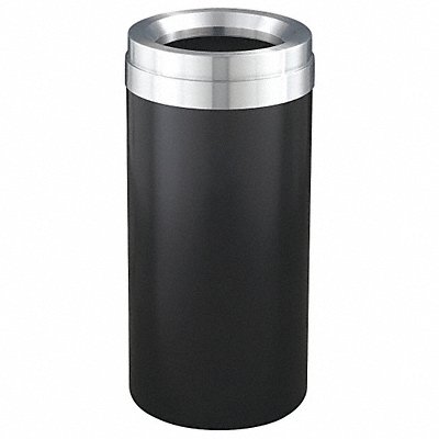 Trash Can Round 23 gal Black MPN:F1537-BK-SA