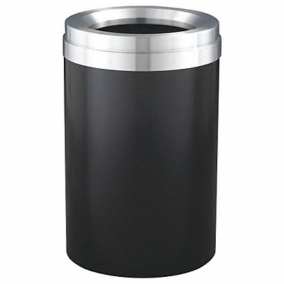 Trash Can Round 41 gal Black MPN:F2037-BK-SA