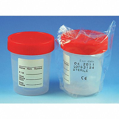 Collection Cup 120mL Plastic Wide PK100 MPN:5912