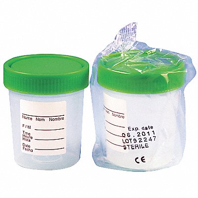 Collection Cup 120mL Plastic Wide PK100 MPN:5913