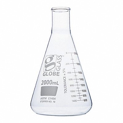 Erlenmeyer Flask 67.63 oz 2 000 mL PK4 MPN:8402000