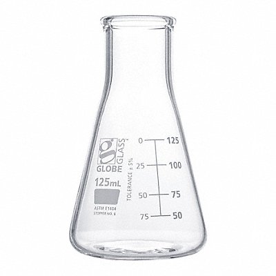 Erlenmeyer Flask 4.23 oz 125 mL PK12 MPN:8410125