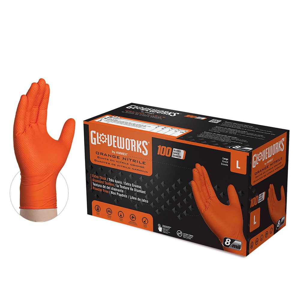 Disposable Gloves:  8.0000 mil,  Nitrile, MPN:GWON42100