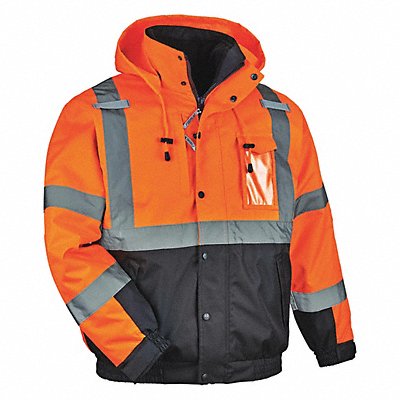 Hi Vis Bomber Jacket 3-in-1 Org Large MPN:8381