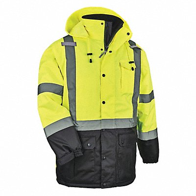 Hi Vis Thermal Parka Lime Medium MPN:8384