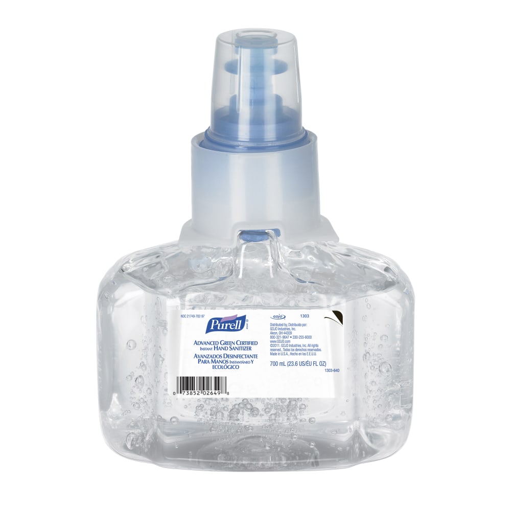 Purell LTX Advanced Green Certified Gel Instant Hand Sanitizer, 700 mL (Min Order Qty 3) MPN:1303-03