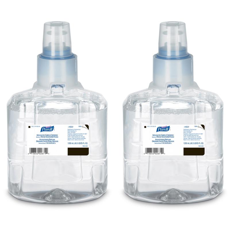 Purell LTX Advanced Foaming Instant Hand Sanitizer Refills, 1,200 mL, Case Of 2 Refills MPN:190402CT