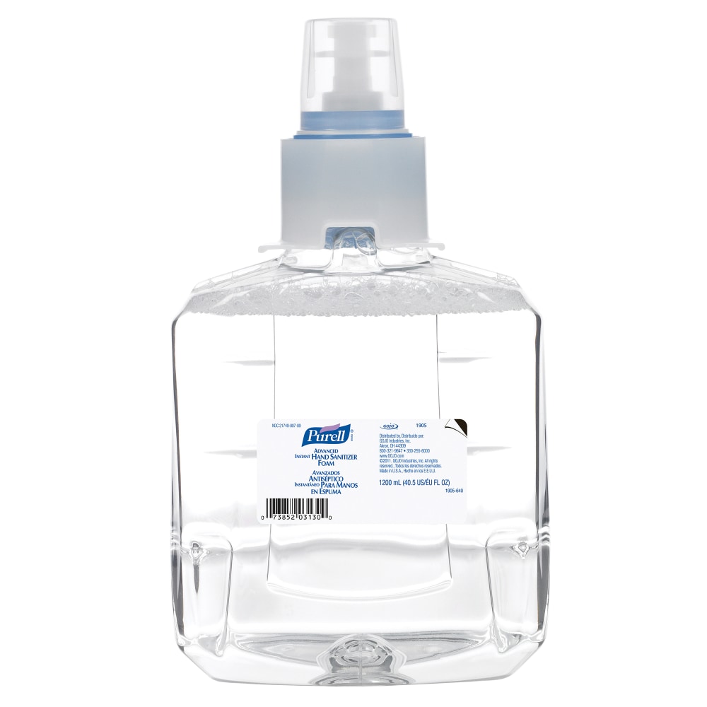 Purell Advanced Instant Hand Sanitizer Foam, 1200 mL (Min Order Qty 2) MPN:1905-02