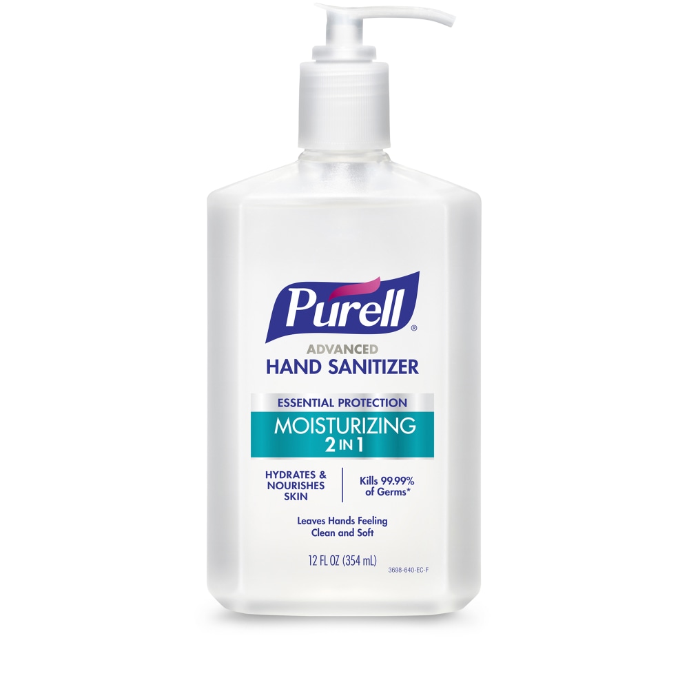 Purell 2-In-1 Moisturizing Advanced Gel Hand Sanitizer, 12 Fl Oz (Min Order Qty 9) MPN:3698-12EA