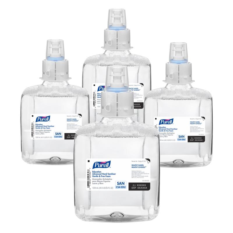 Purell Education Advanced Gentle And Free Hand Sanitizer Refill, 40.57 Oz, Pack Of 4 Refill Bottles MPN:5151-04