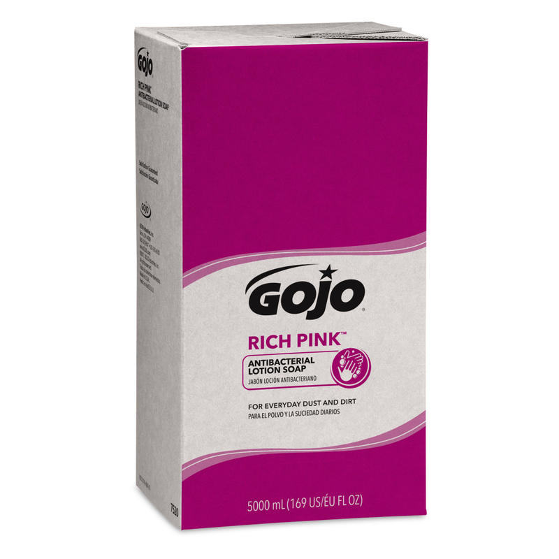 GOJO Rich Pink Antibacterial Lotion Soap Refill, Floral Scent, 67.62 Oz (Min Order Qty 2) MPN:722004UOM